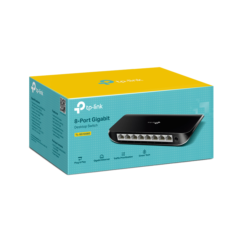 [TPL-SG1008D] TP-LINK SWITCH GIGABIT 8 PUERTOS TL-SG1008D