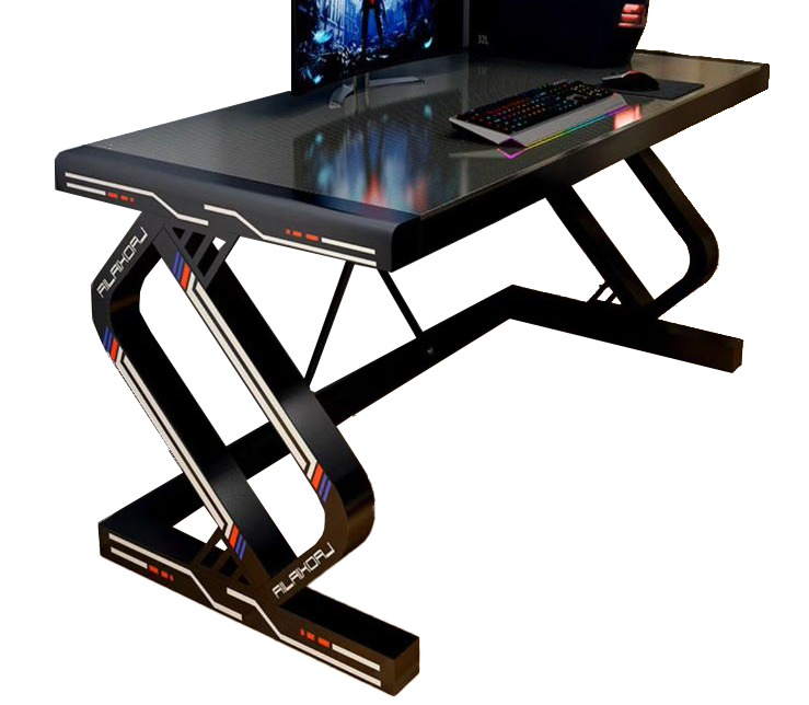 [MESA-TEMP-100CM] MESA GAMING DE CRISTAL TEMPLADO 100cm